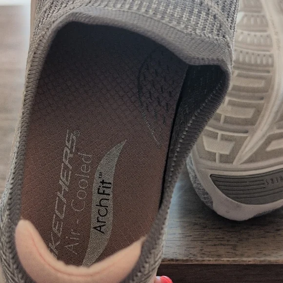 Skechers Women's Gray Slip-On Sneakers - Picture 6 of 6